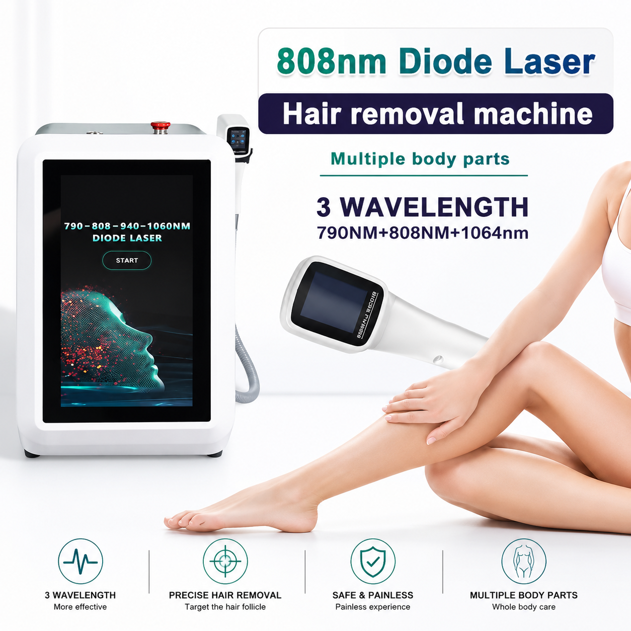 Professional Diode Laser Hair Removal Machine – LumiLASE