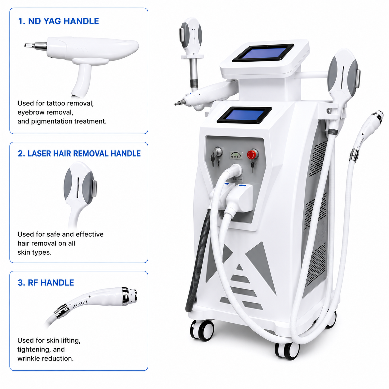 ND:YAG Laser Hair & Tattoo Removal + RF Facial Lifting – LumiPulse
