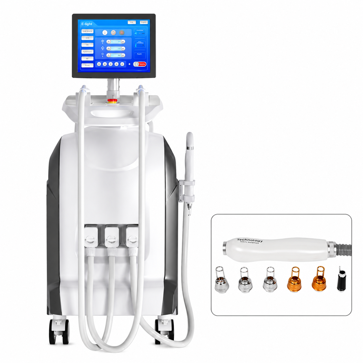 OptiGlow MultiWave 3‑in‑1 Aesthetic Laser System