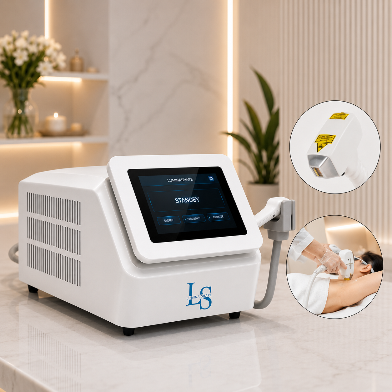 Tri-Wave Diode Laser Hair Removal System – LumiPulse