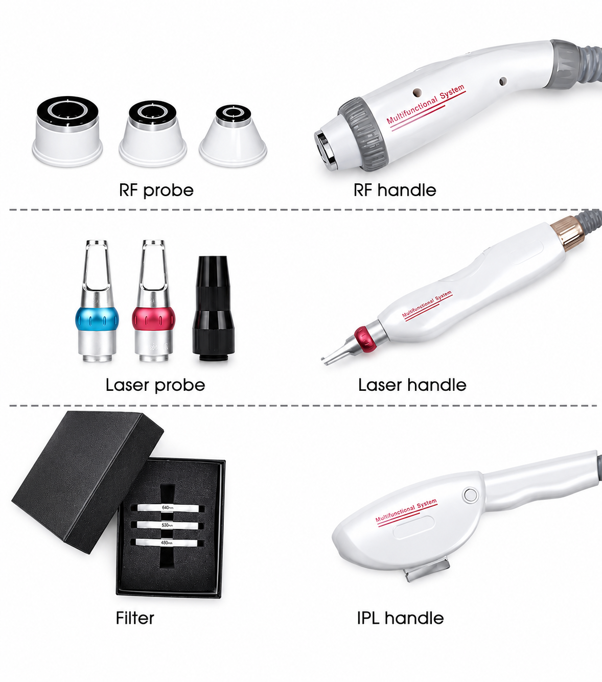 3-in-1 Laser Machine for Hair Removal + Tattoo Removal + E-Light Skin Rejuvenation