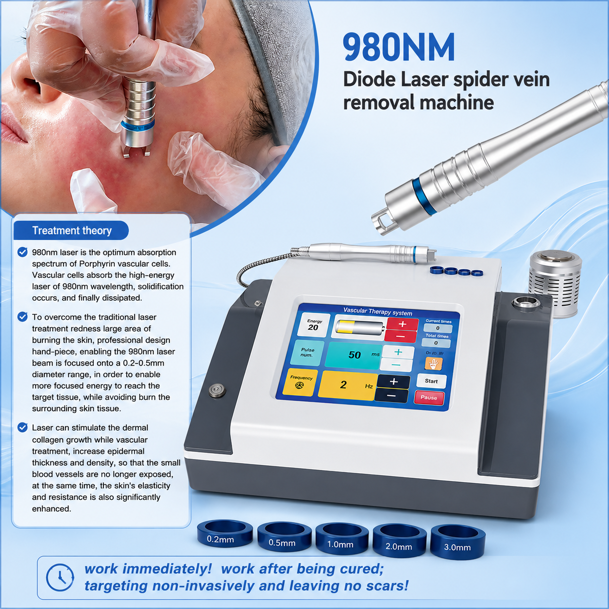 Spider Veins Laser Removal Machine 980nm Diode Laser